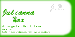 julianna max business card